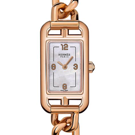 hermes nantucket 18k rose gold bracelet watch|Nantucket watch, Small model, 29 mm .